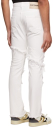 Just Cavalli White Distressed Jeans