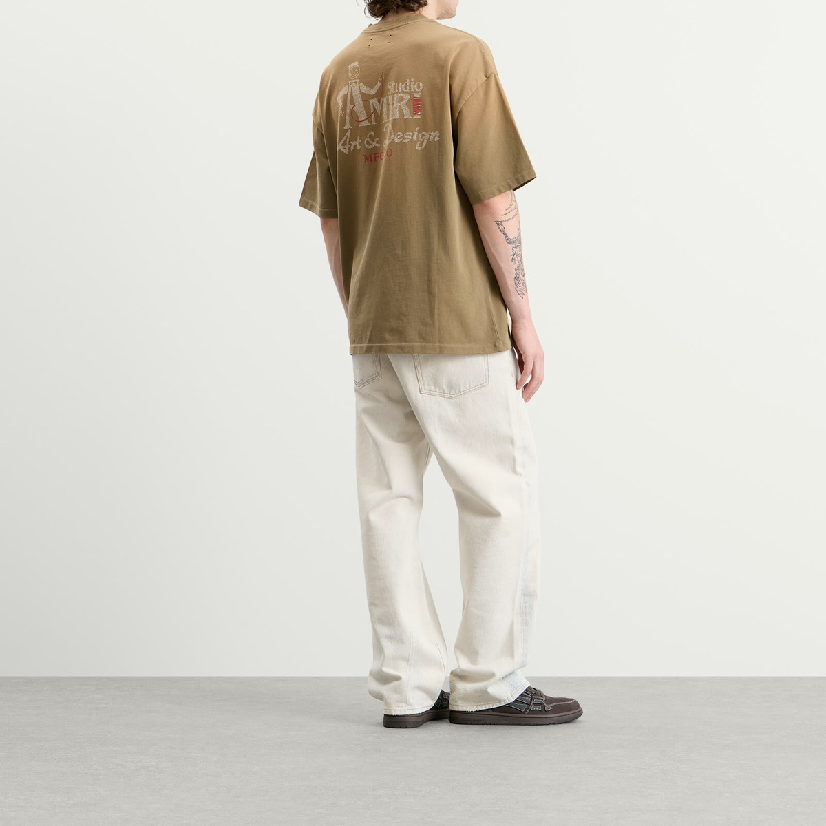 Amiri Men's Studio Skate T-Shirt in Camel