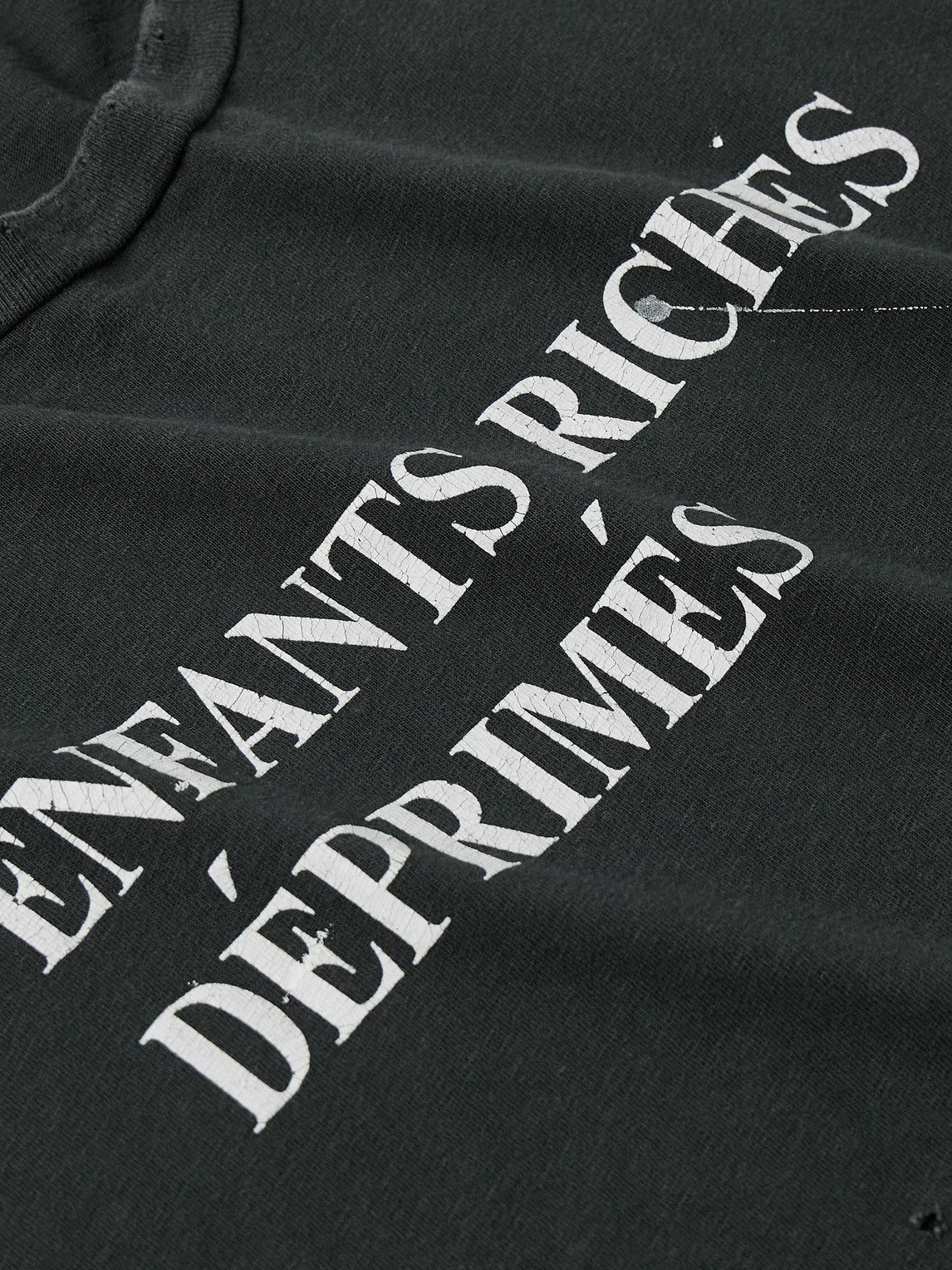 Enfants Riches Déprimés - Distressed Logo-Print Garment-Dyed
