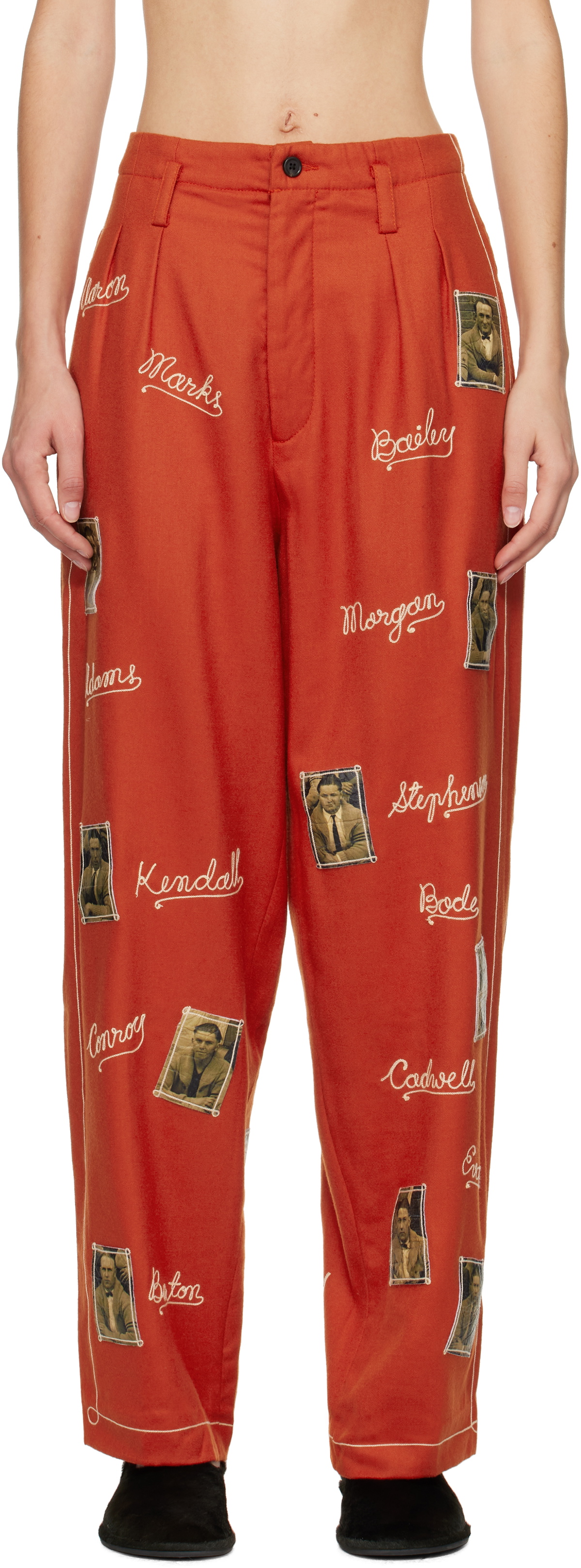 Bode Red Alumni Trousers