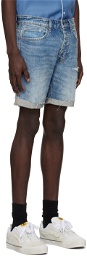 Ksubi Blue Chopper Shorts