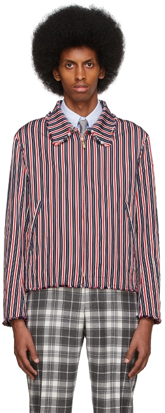 Photo: Thom Browne Multicolor Striped Golf Jacket