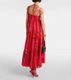 Erdem Floral cotton-blend midi dress