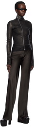 Rick Owens Black Hollywood Gary Leather Jacket