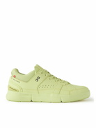 ON - The ROGER Clubhouse Mesh-Trimmed Faux Leather Tennis Sneakers - Yellow