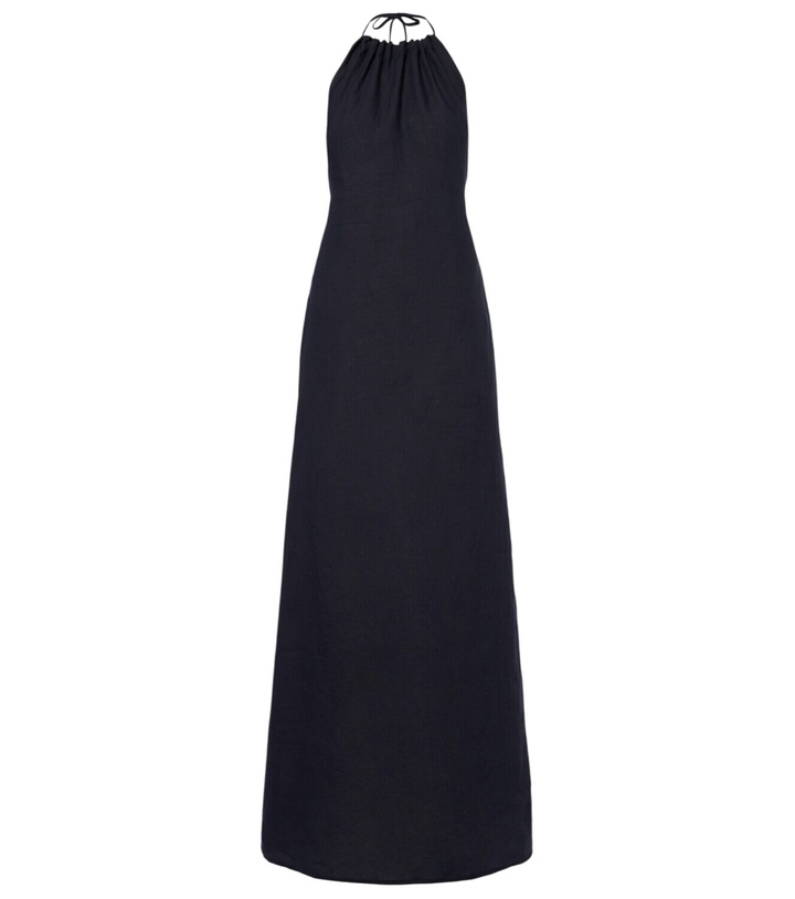 Photo: Nili Lotan Lelia halterneck linen maxi dress