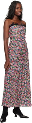 Kika Vargas Multicolor Viola Maxi Dress