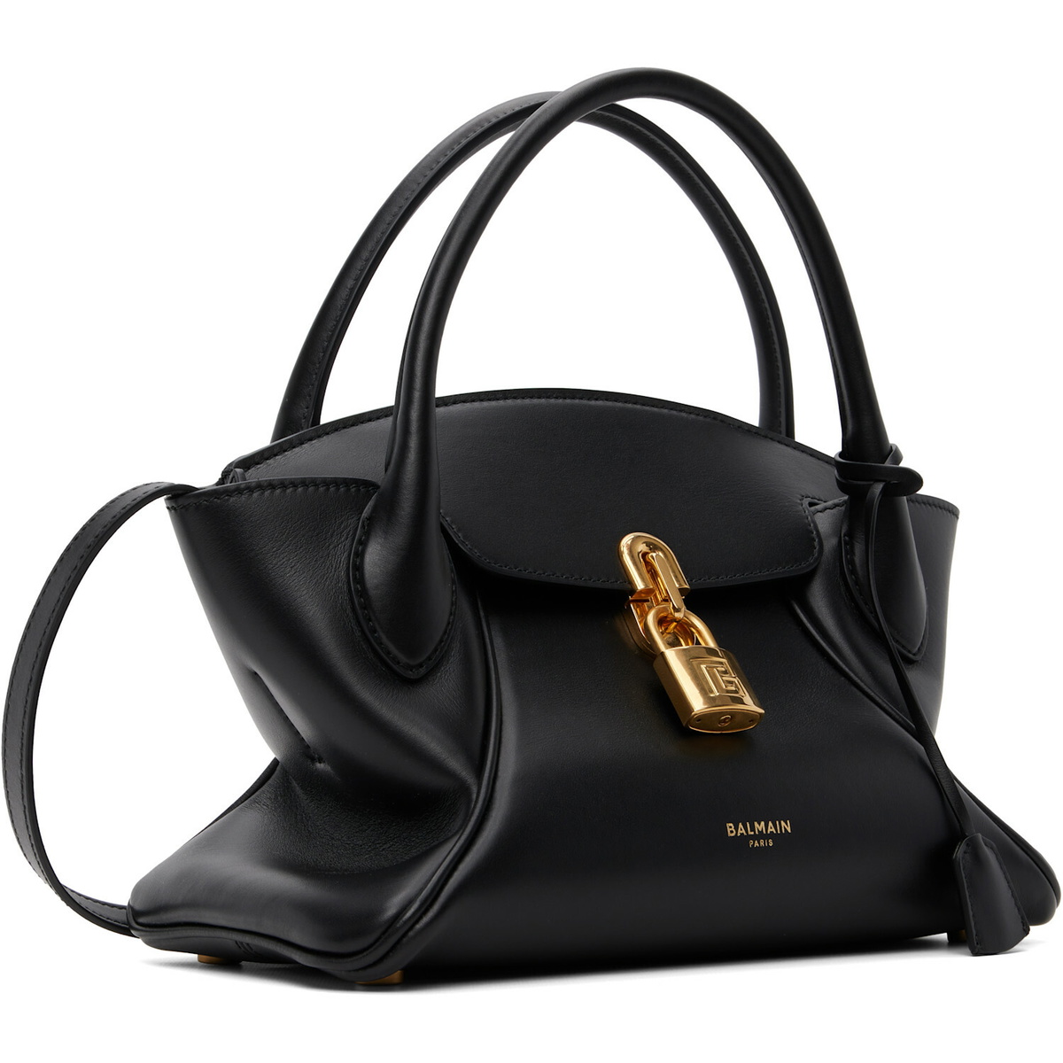 BALMAIN Black Small Pulse Day Bag