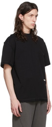 C2H4 Black Cotton T-Shirt