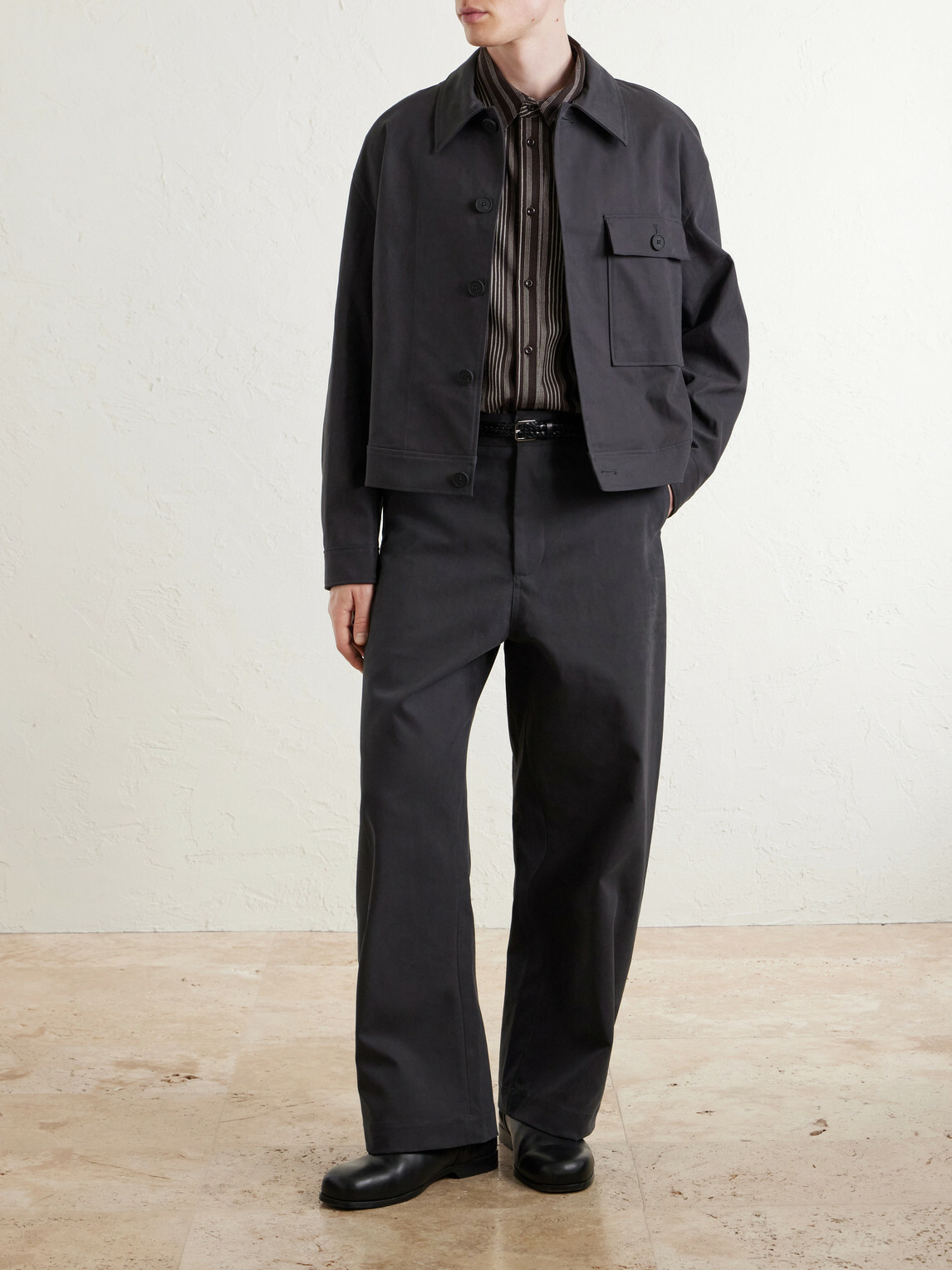 Studio Nicholson - Drey Cotton-Twill Jacket - Gray