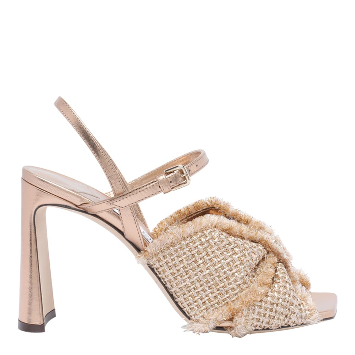 サンダル・ミュール Jimmy Choo Gaia Women's Sandals Fuchsia Satin Jimmy Choo Gaia 140 Satin Platform Sandals In Fuchsia - 60