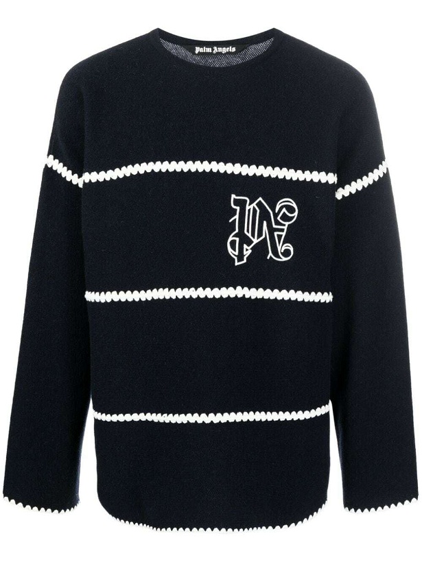 Photo: PALM ANGELS - Monogram Wool Sweater