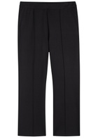 Eileen Fisher Cropped Straight-leg cut Jersey Trousers Black