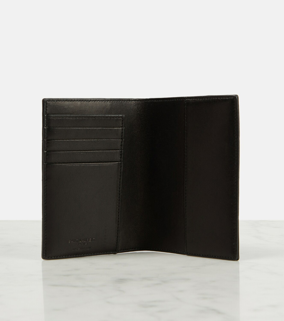 Saint Laurent Cassandre leather passport holder Saint Laurent