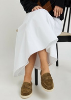 Tory Burch Ballet Sport Suede Loafers Khaki