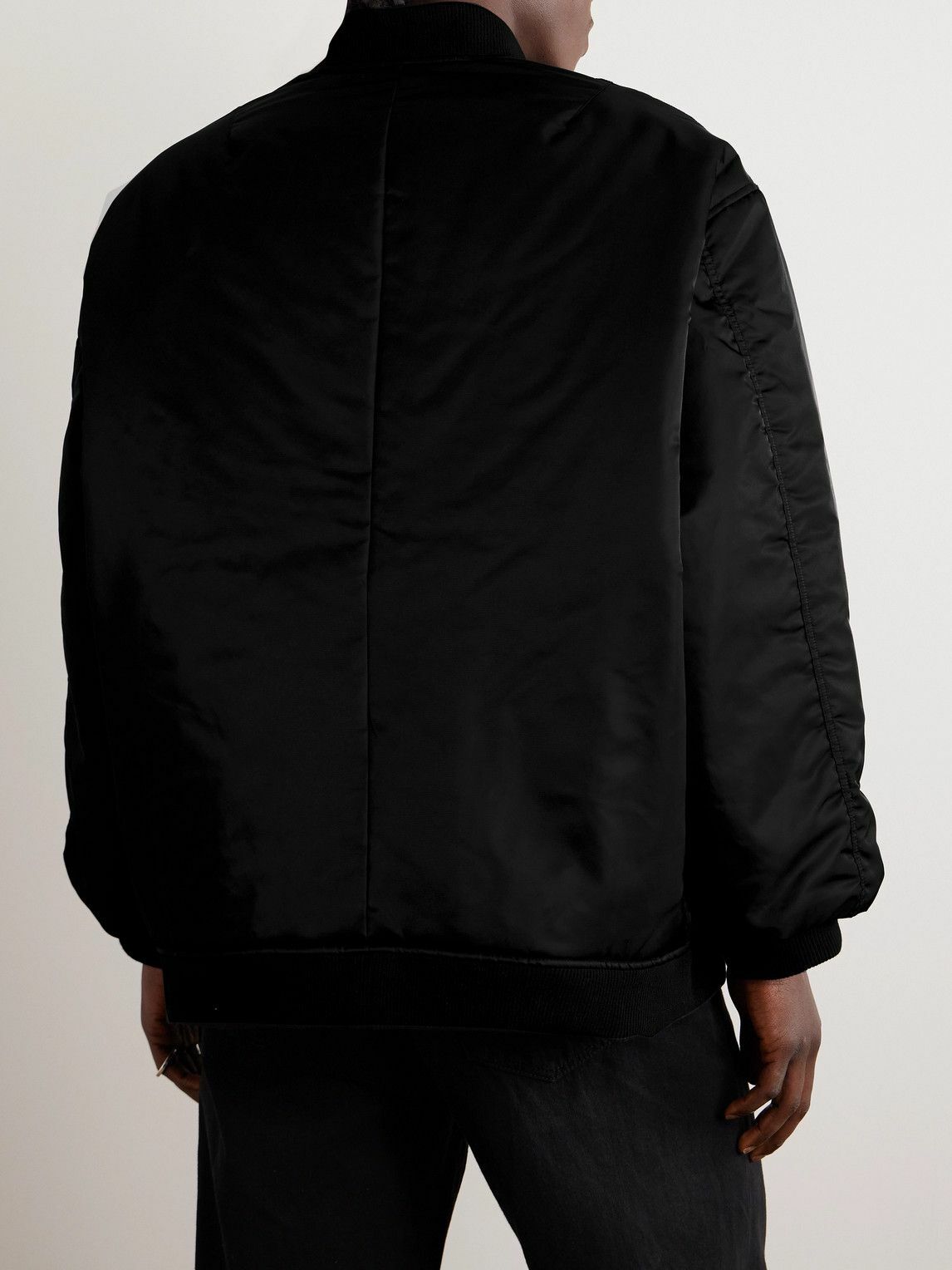 The Frankie Shop - Astra Satin-Twill Bomber Jacket - Black