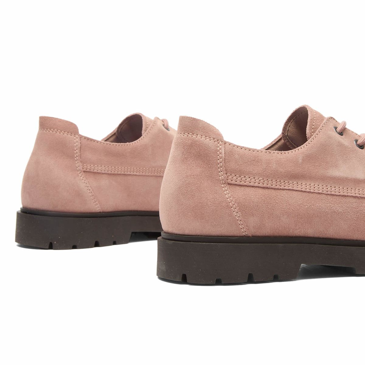Birkenstock Men's Highwood Moc Lace Low in Pink Clay Suede