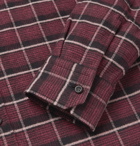 Mr P. - Checked Brushed Cotton-Flannel Shirt - Men - Red