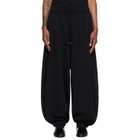 LU'U DAN Black Baggy Bontan Sweatpants