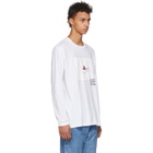 Baja East White Long Sleeve Puff Puff Pass T-Shirt