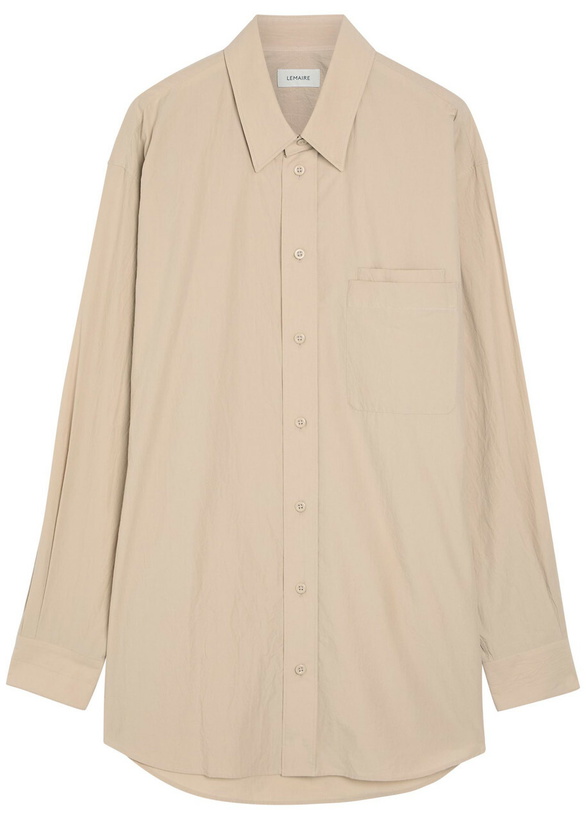 Photo: Lemaire Double-pocket Cotton Shirt Beige