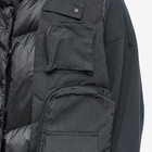 F/CE. Men's 2 Way Diagnoal Down Vest in Black