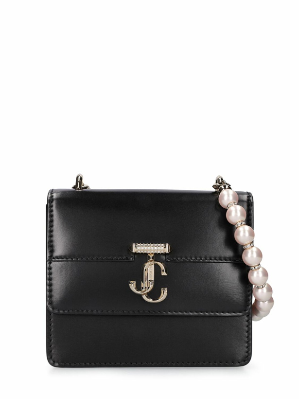 Photo: JIMMY CHOO Mini Avenue Quad Leather Shoulder Bag