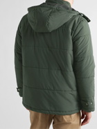 Folk - Architectural Association Padded Nylon and Cotton-Blend Hooded Jacket - Green