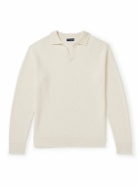Peter Millar - Alpine Riviera Honeycomb-Knit Cashmere and Wool-Blend Polo Shirt - White