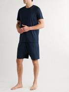 DEREK ROSE - Stretch Micro Modal Jersey Lounge Shorts - Blue