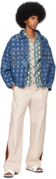 Ahluwalia Blue Graphic Shirt