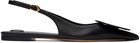 JACQUEMUS Black Les Classiques 'Les slingbacks Duelo plates' Ballerina Flats