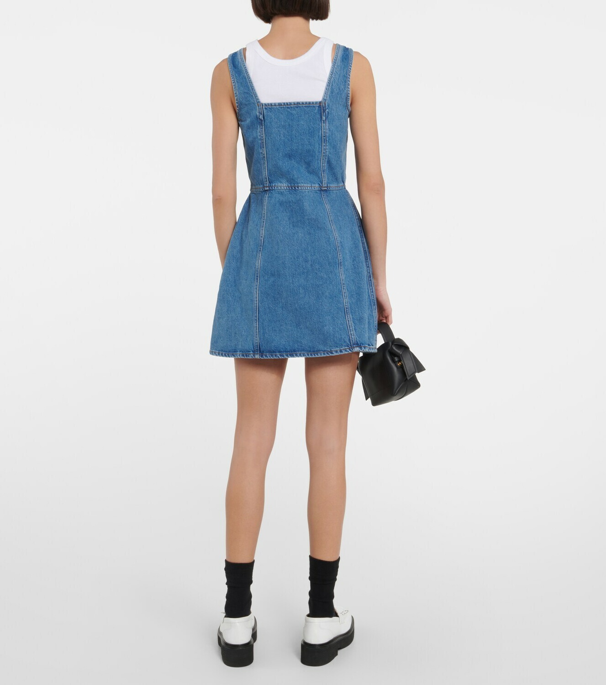 Frame Bustier denim minidress Frame Denim