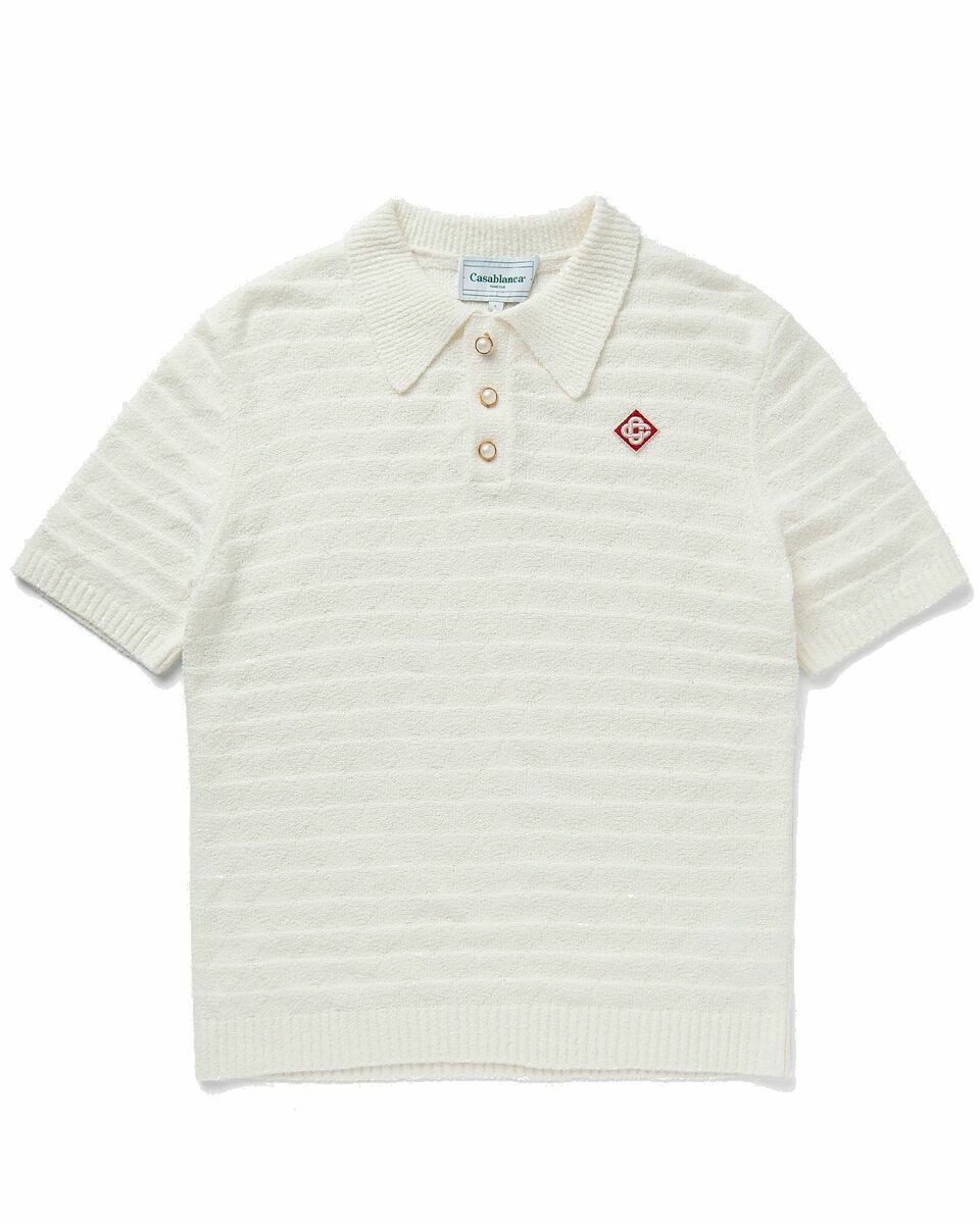 Casablanca Off-White Check Polo