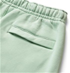 Nike - Sportswear Club Fleece-Back Cotton-Blend Jersey Drawstring Shorts - Green
