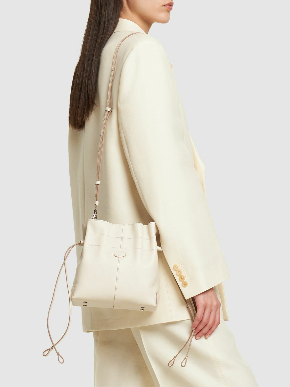 TOD'S - Mini Dbs Leather Bucket Bag Tod's