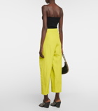 Stella McCartney - Pleated tapered linen-blend pants