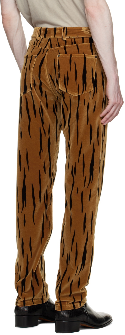 Bally Tan Printed Trousers