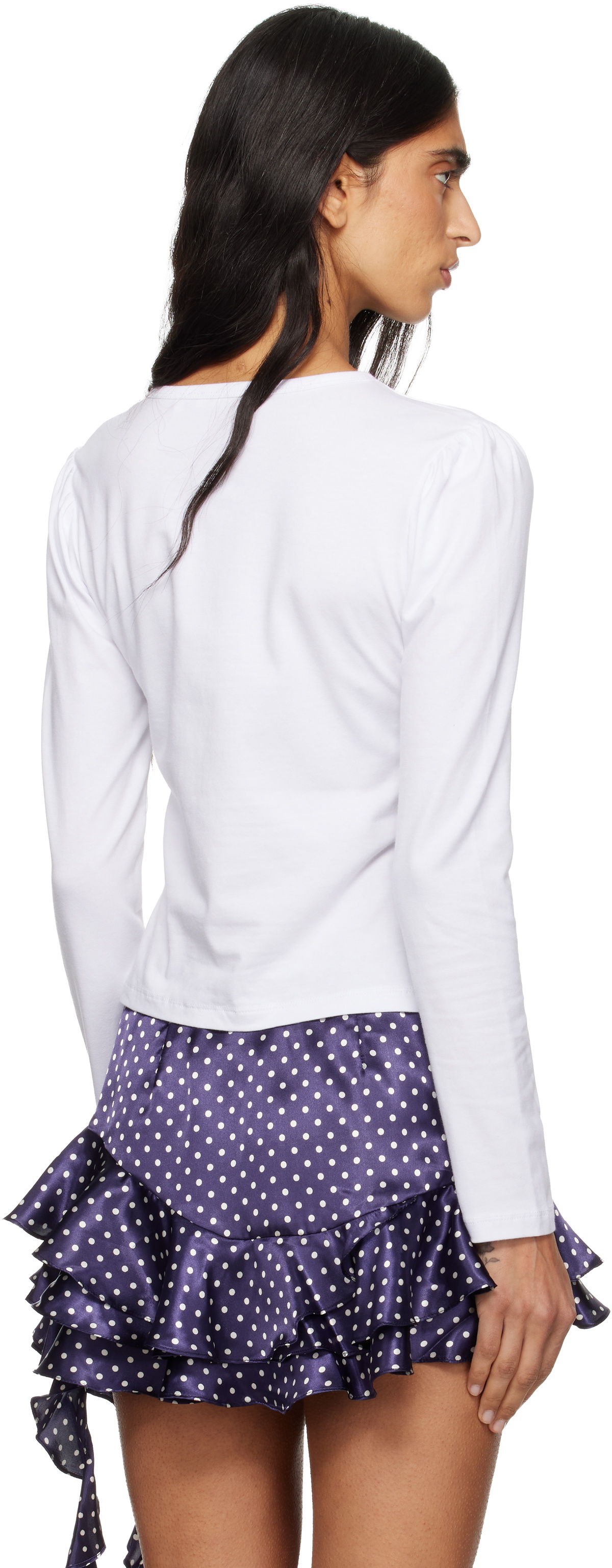 Sandy Liang White Present Nap T-shirt