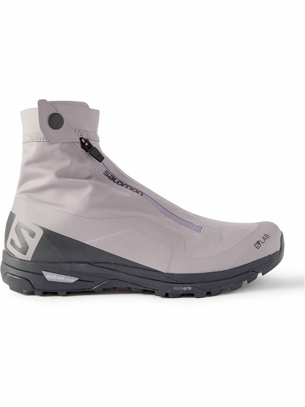 Photo: Salomon - Xa Alpine 2 Advanced Neoprene-Trimmed Shell Sneakers - Gray