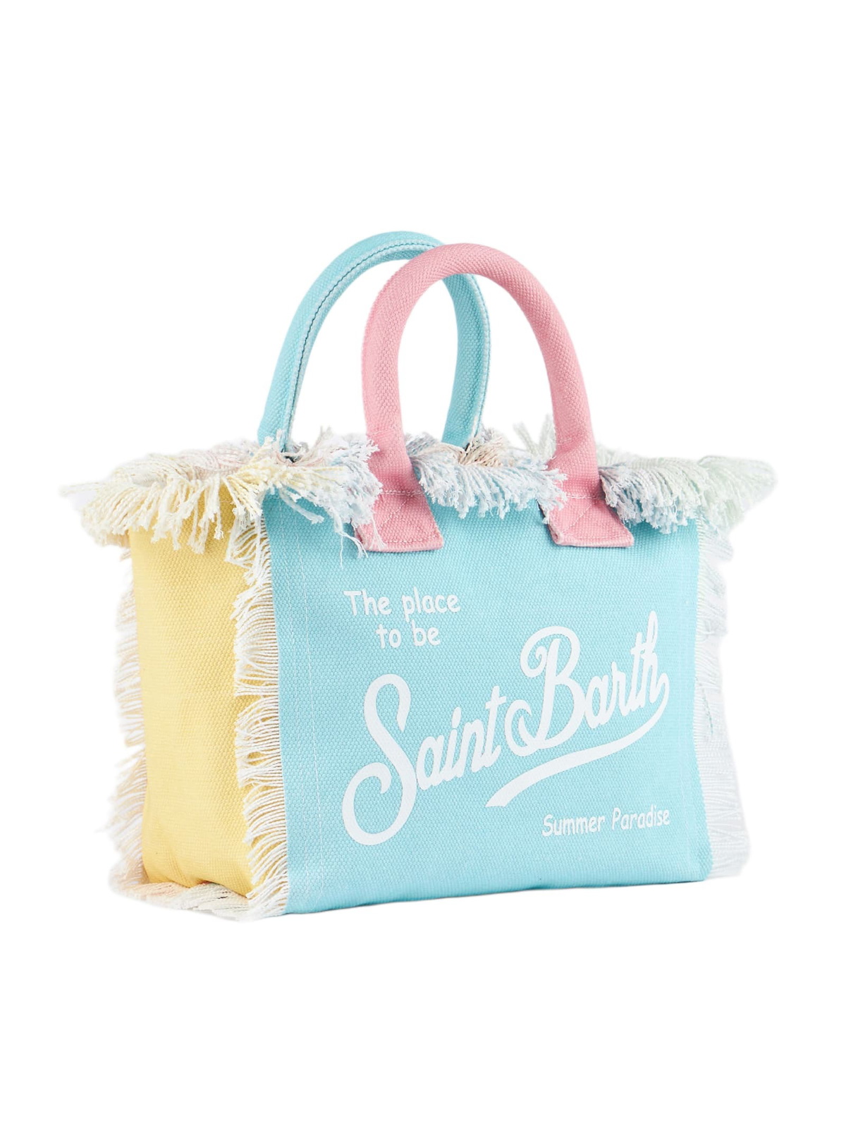 MC2 Saint Barth Multicolor Patch Cotton Canvas Colette Handbag