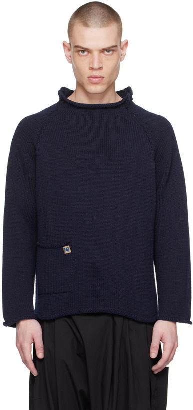 Photo: XENIA TELUNTS Indigo Fisherman Sweater