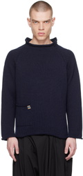 XENIA TELUNTS Indigo Fisherman Sweater
