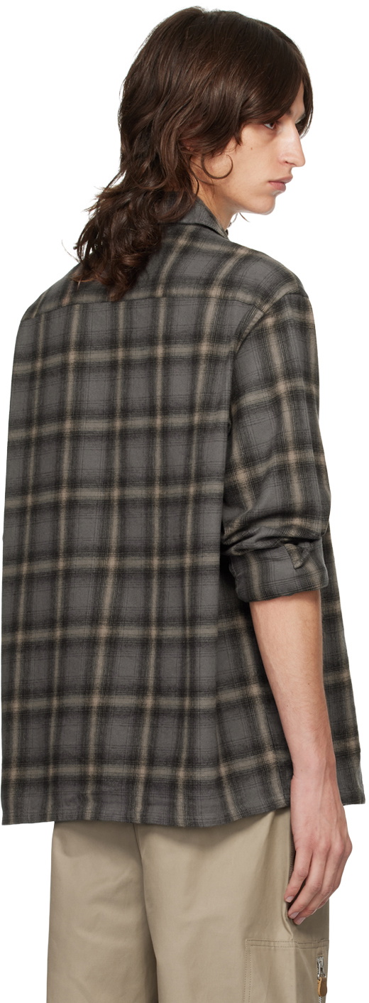 OUR LEGACY Gray & Beige Heusen Shirt Our Legacy