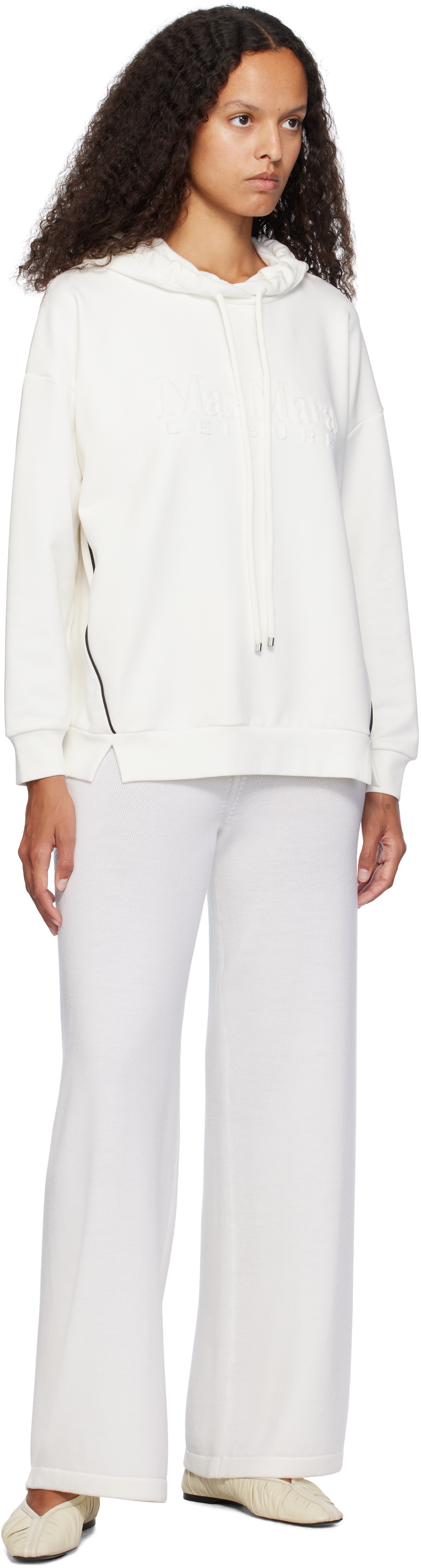 Max Mara Leisure White Epopea Lounge Pants