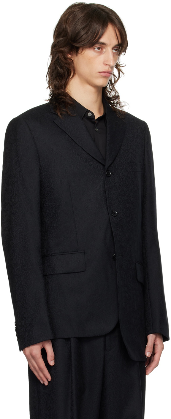 Comme des Garçons Homme Deux Black Paisley Blazer