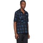 Off-White Blue Check Voyager Short Sleeve Shirt