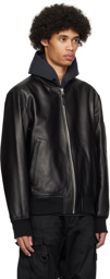 MACKAGE Black Easton Reversible Leather Jacket