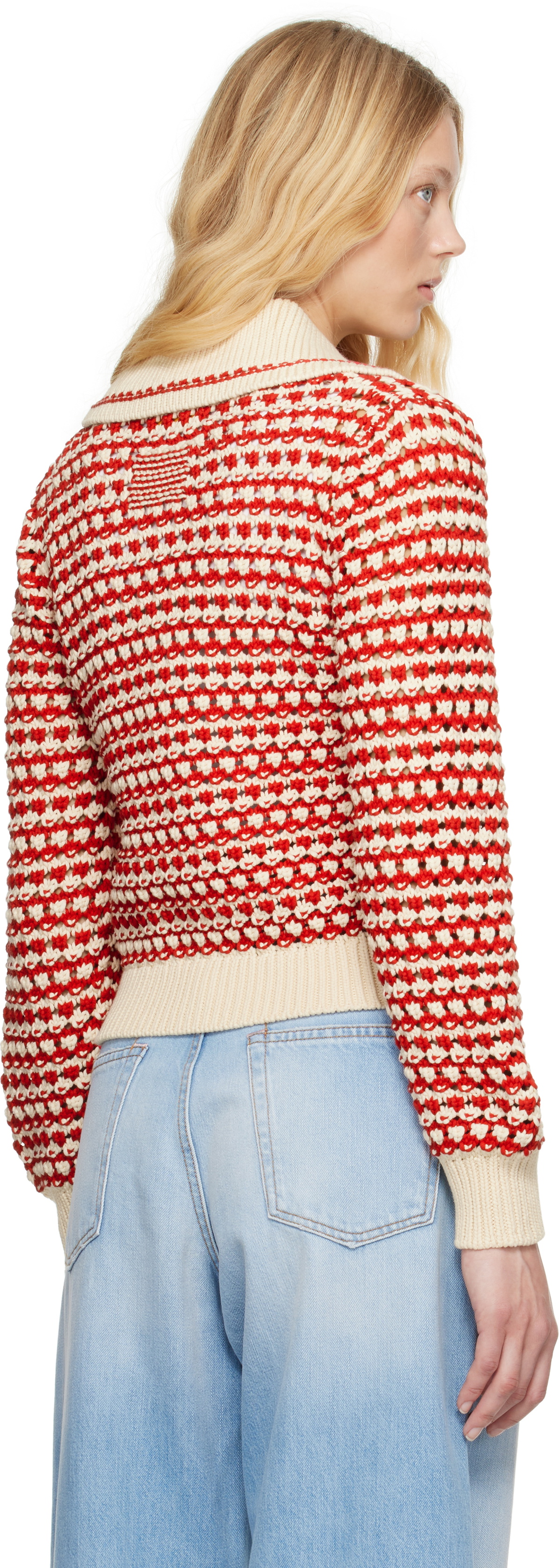 Guest in Residence Red & Off-White Kirby Jacket