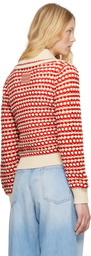 Guest in Residence Red & Off-White Kirby Jacket